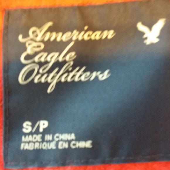 American Eagle red fitted cardigan with sparkle stripes, size small - Picture 6 of 7